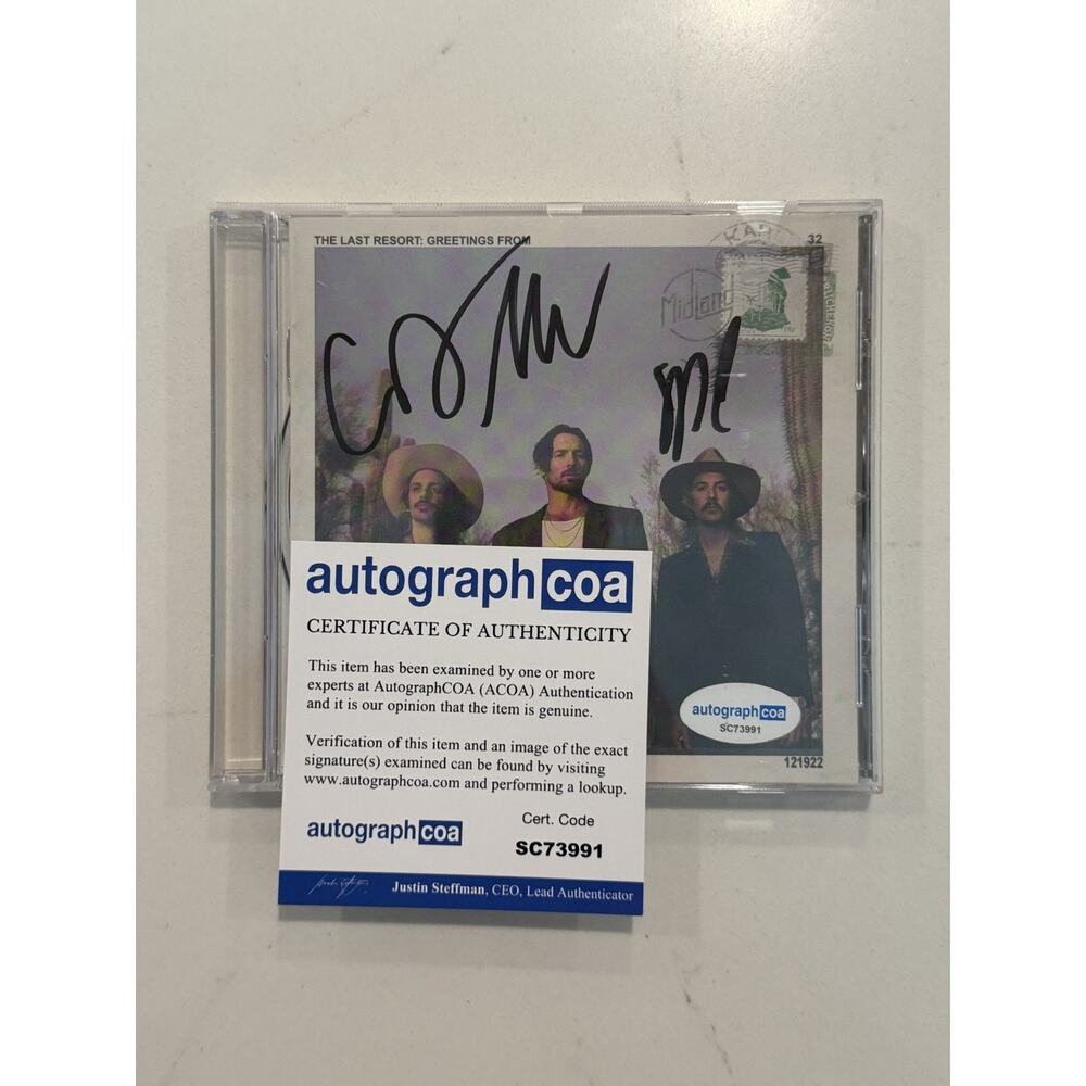 Midland The Last Resort: Greetings From Signed CD Autographed COA #4
